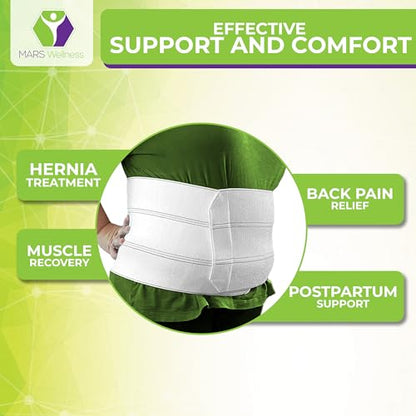 Plus Size Bariatric Abdominal Binder Post Surgery - Belly Binder - 9" - size: 3X-Large (Pack of 1), style: 3 Panel (9")