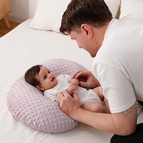 Nursing Pillow Cover, Breastfeeding Pillow Slipcover - color: Sepia Rose