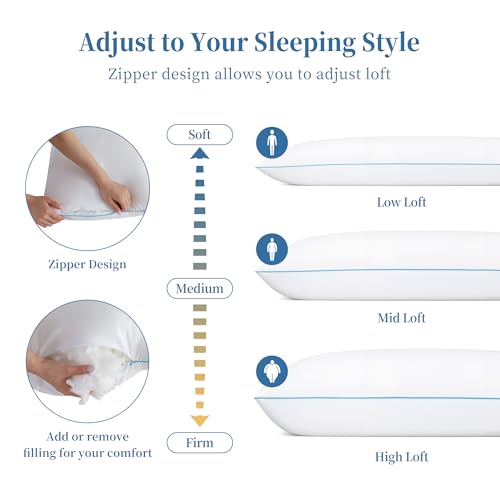 YZ HOME Full Body Pillow Insert -Large Long Bed Pillow for Side Sleeper - color: White New