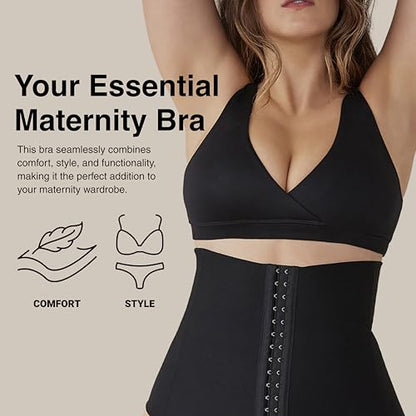 BUMPSUIT The Reversible Comfy Bra - Comfort and Versatility Combined for Maternity Bra & Nursing Bras for Breastfeeding - size: Medium