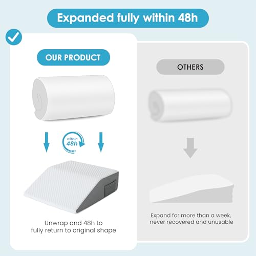 Cozymaker 6-inch Adjustable Leg Elevation Pillows for Swelling Pain Relief - size: Flat Top 6 inch Height