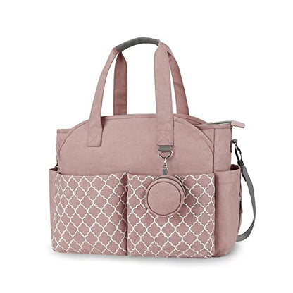 Diaper Bag Tote Large Baby Changing Bag with Changing Station - color: Pink
