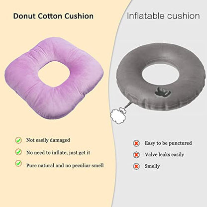 Hshbxd Donut Pillow, Tailbone Cushion for Wheelchair, Office and Travel - color: Pink