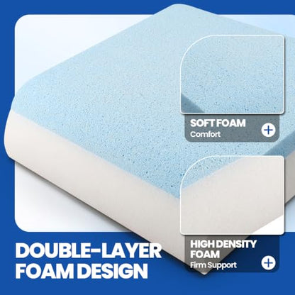 Chair Cushion, 5" Thick Adult Booster Seat with Dual-Layer Foam