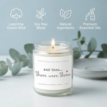 New Mom Gifts, Postpartum Gift for Moms, Gift for New Moms After Birth, New Parents Gifts for Couple, First Time Mom to Be - Lavender Scented Candle 7oz - color: New Moms & Dads