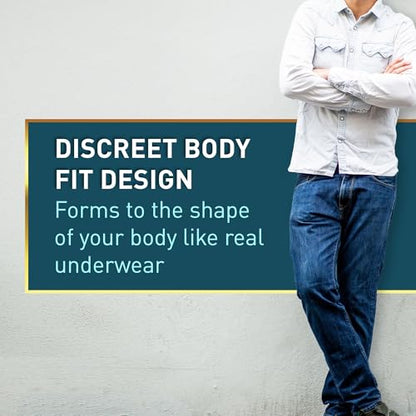 McKesson Discreet Underwear for Men 80 Adult Briefs, Large, 50 in, 20 ct - size: Large