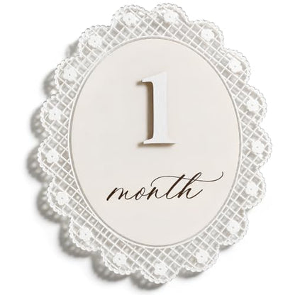 Baby Girl Monthly Milestone Sign Double-Sided (M09) - color: M09