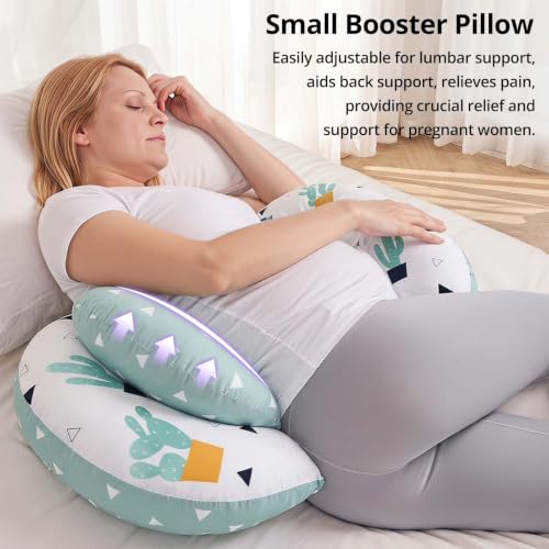 Adjustable Cotton Pregnancy Wedge Body Pillow, Maternity Pillow for Moms