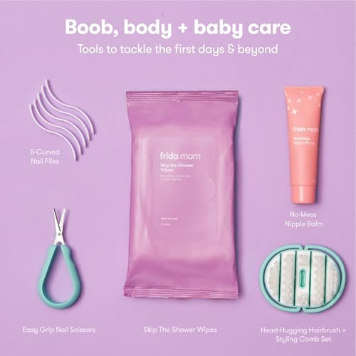 Frida Mom 30pc Pre-Packed Hospital & Diaper Bag Essentials Kit, Gift Set - style: Postpartum