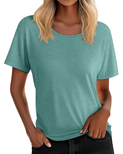 Oakgarden Women's Nursing Shirt - color: Heather Green, size: Small