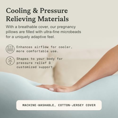 bbhugme Pregnancy Pillow Cover, Eucalyptus - color: Eucalyptus