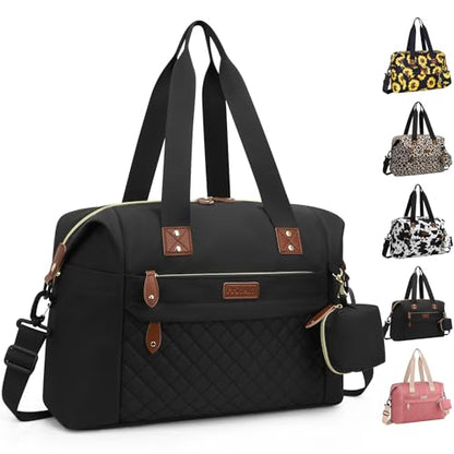 Pritent Diaper Bag Tote Waterproof Maternity Baby Bags with Pacifier Case - color: Black, size: Medium