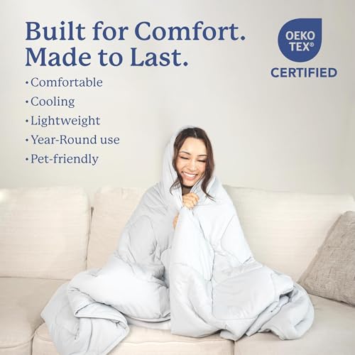 Plufl Breeze Blanket Cooling Comforter, King, 108" x 90", Cool Gray Bedding - size: King (108" x 90")