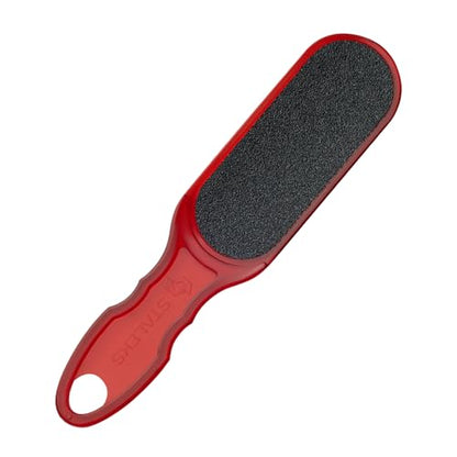 STALEKS Classic 10 Coarse Foot File for Callus & Rough Skin, 60/80 Grit - color: Red
