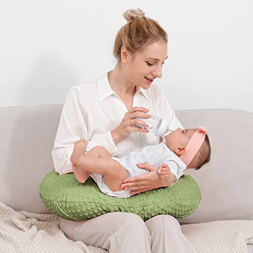 Nursing Pillow Cover Breastfeeding Pillow Cases - color: Sage