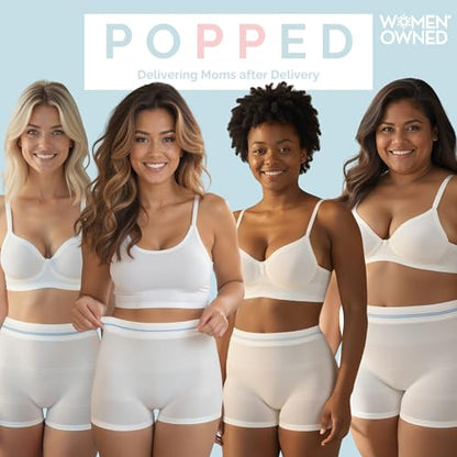 Popped Disposable Postpartum Mesh Underwear for Women, High Waist, 5 Pack