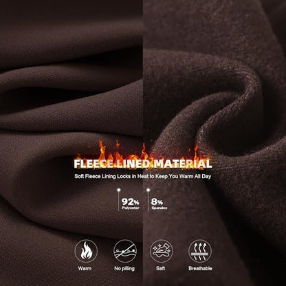 Hi Clasmix Seamless Fleece Lined Leggings Women - color: Brown, size: Small-Medium