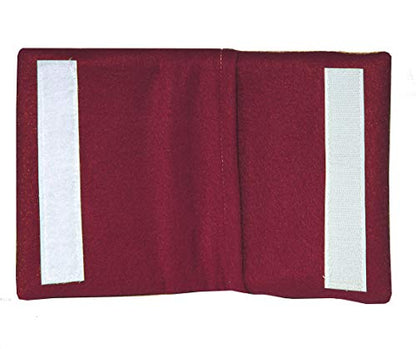 The Breast & Chest Buddy Port Support - Seatbelt Pads for Open Heart Surgery and Mastectomy Recovery - Burgundy