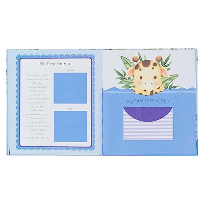 With Love My First Year A Memory Book for Baby Boys Blue Keepsake Photo Book