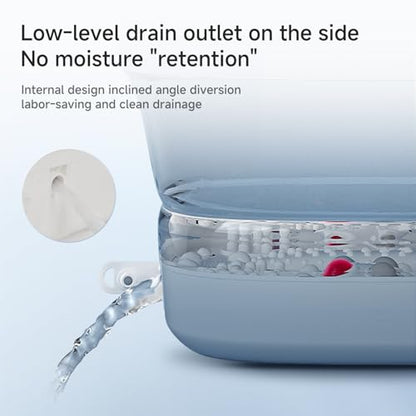 Collapsible Foot Spa Massage with Water and Electricity Separation System,Foot Bath with Three Level Temperature Control,Bubble,Remote,Red Light,Timer,and Four Set Electric Massage Balls