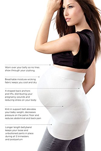 BLANQI Womens Maternity Belly Band for Pregnancy, Black-S-M - color: Black, size: Small / Medium