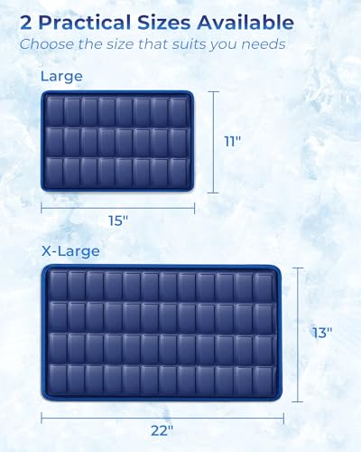 KingPavonini Soft Extra Large Ice Packs for Injuries Reusable, 13"x22" - style: X-Large (Pack of 1)