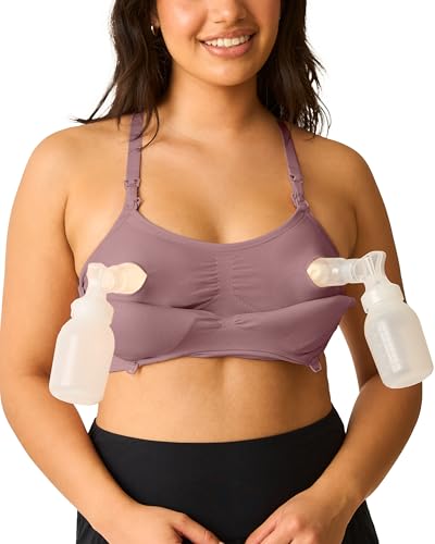 Kindred Bravely Essentials Hands Free Pumping Bra Maternity Nursing, 2 Pack - color: Black & Twilight, size: X-Large