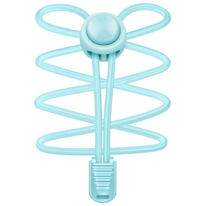 UpUGo Elastic Shoe Laces, No Tie Shoe Laces for All Ages, One Size Fit All - color: Macaron Blue ×1, size: 1 pair