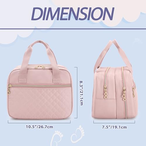 Damero Wearable Breast Pump Bag Compatible with Elvie/Willow/Momcozy - color: Pink