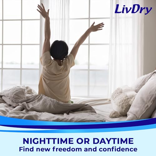 LivDry M Overnight Adult Diapers for Women and Men, Incontinence Underwear, Medium, 68-Pack - size: Medium (68 Count)