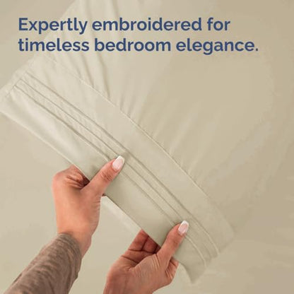 King Standard Pillow Cases Set of 2 - Ultra Soft Pillowcase Covers - Wheat - color: 11 - Wheat, size: King Standard