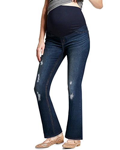 Hybrid & Company Women's Maternity Stretch Jeans - color: Dark Wash21, size: Medium