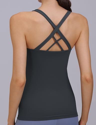 Nursing Tank Top Scoop Neck Pregnancy Camisoles Tanks - color: Gray, size: Medium