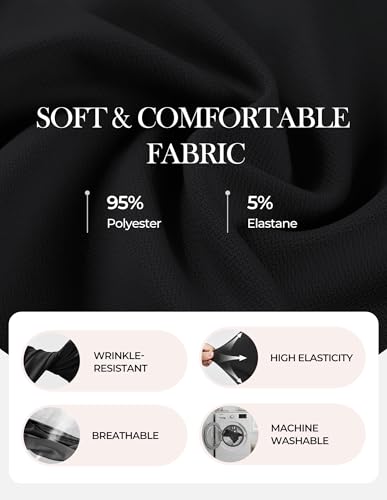 GRACE KARIN Women's Sleeveless Button Down Work Professional Dresses - color: Black, size: Medium