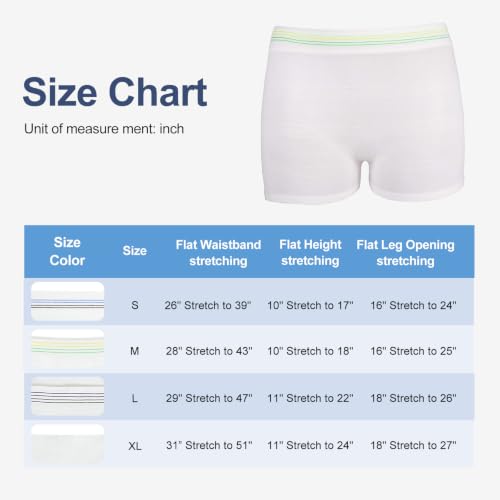 High Waist Postpartum Disposable Underwear for Women (10pk) - size: Small