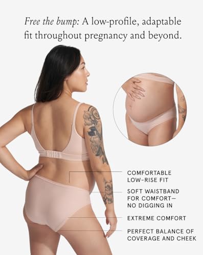 Bodily Under the Belly Low-Rise Maternity Underwear, 3-Pack - size: Small