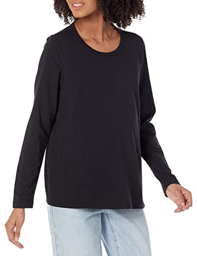 Amazon Essentials Women's Nursing T-Shirt for Breastfeeding, Maternity Clothes - color: Black, size: X-Small