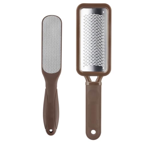 Fu Store 2 Pack Foot Files Callus Remover Foot Rasp Dual Sided Foot File - color: Brown