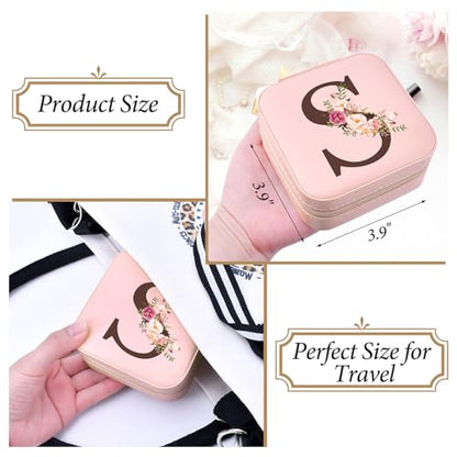 Inngeroo Travel Jewelry Case Box Organizer Personalized Gifts for Women - style: S