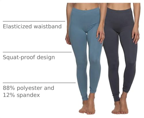 Felina Velvety Super Soft Lightweight Leggings - color: Cool Beach, size: X-Large