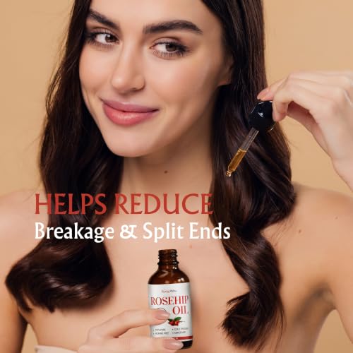 BodyJ4You Rosehip Seed Oil for Face Skin - USDA Organic Cold Pressed Pure - size: 2 Fl Oz (Pack of 1)