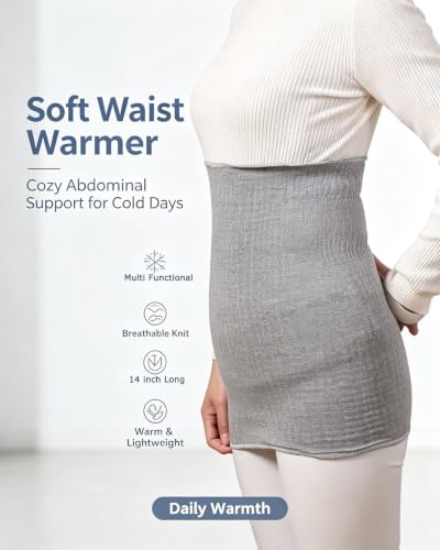 Vanrose Jan 3 Pack Maternity Belly Band Gentle Warmth & Pants Extension High Stretch Single Layer Black Gray White L/XL - color: One Layer 14" 3Pack, size: Large-X-Large