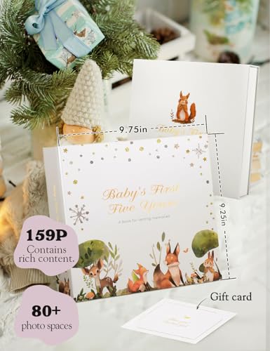 Baby Book Keepsake for Baby Gift,Baby Memory Book Scrapbook,fox - color: fox