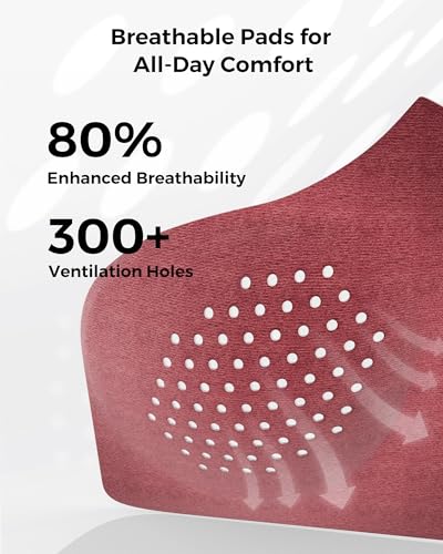 Momcozy Hands-Free Pumping Bra, Breathable Tencel™ Fabric Breast Pump Bra - color: Dusty Rose, size: Medium