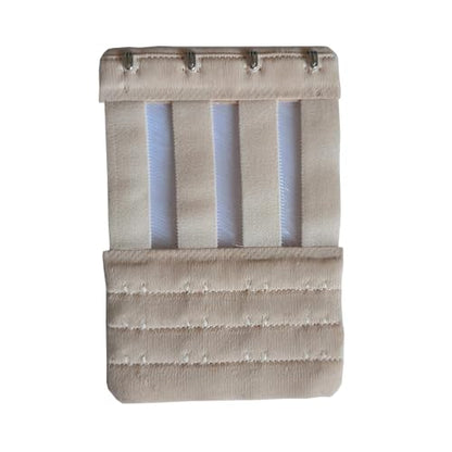 Women Elastic Bra Extenders 1-6 Hook, Bras Back Extension Strap - color: 4 Hook 3/4",black/White/Beige/Light Beige 4pcs