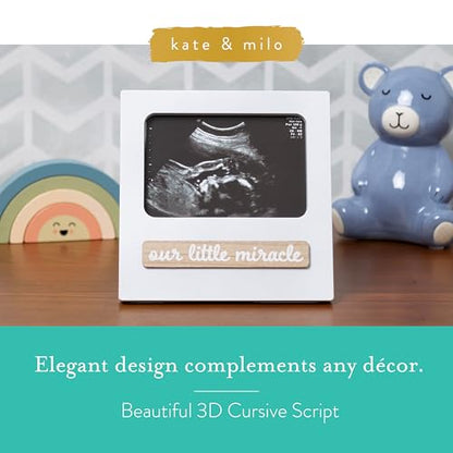 Kate & Milo Our Little Miracle Sonogram Photo Frame - color: Our Little Miracle Sono Frame