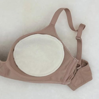 Soothingly Soft Merino Wool Nursing Pads, Style Softline, Extra Thickness, 6 in. Diameter - size: 6 Inch, Extra Thickness