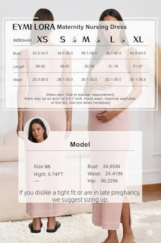 Womens 2026 Summer Maternity Nursing Dress, Rib Knit Split Midi Sleeveless Dress for Breastfeeding