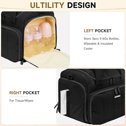 Quilted Breast Pump Bag Compatible with Spectra S1/S2/Dual S, Black - color: Black
