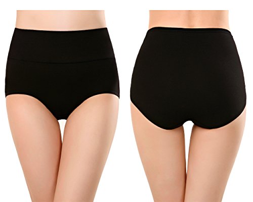 Womens High Waist Cotton Panties C Section Recovery Postpartum Soft Stretchy Full Coverage Underwear(5 Pack) - size: Medium